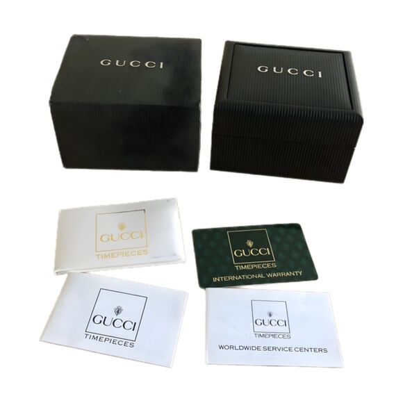 Gucci Swiss Made 1900L Dainty Silver Stainless Steel Square Bangle Watch & Box - Picture 11 of 12